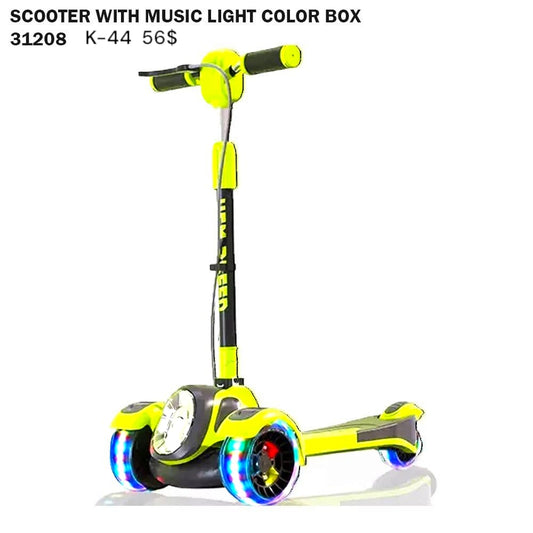 Scooter with music and light