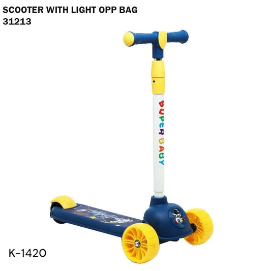 Yellow Bleu scooter